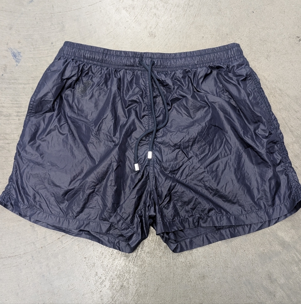 Warren Webber Navy Blue Drawstring Swim Shorts, Medium